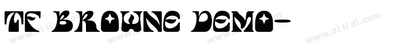 TF Browne Demo字体转换